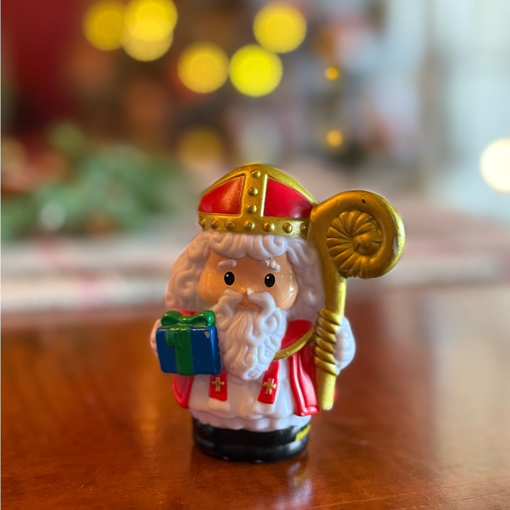 RARE! Sinterklaas Dutch Little people Santa figure. Netherlands fisher price